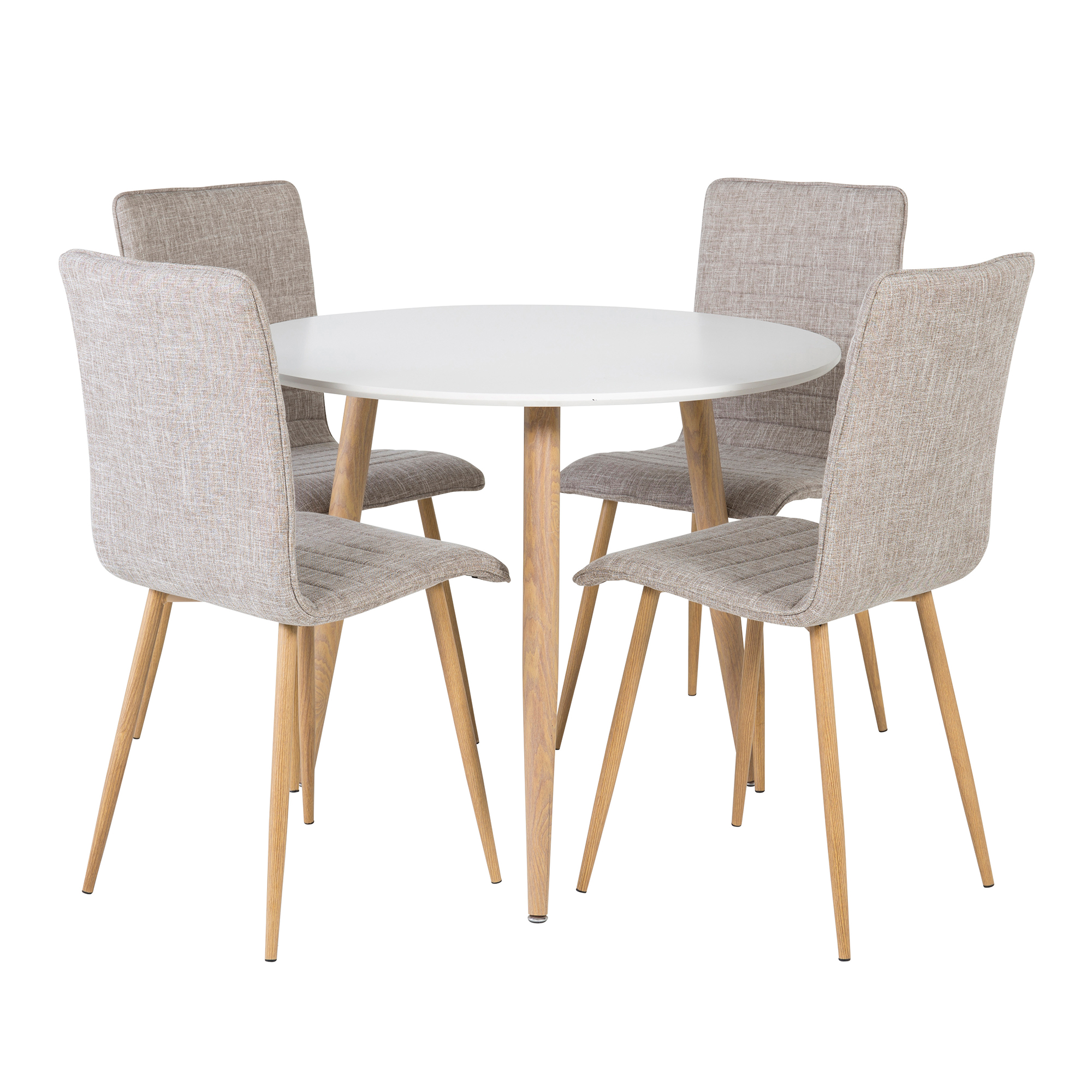 Matgrupp Venture Home Pobbie Runt med 4 Walerina Stolar