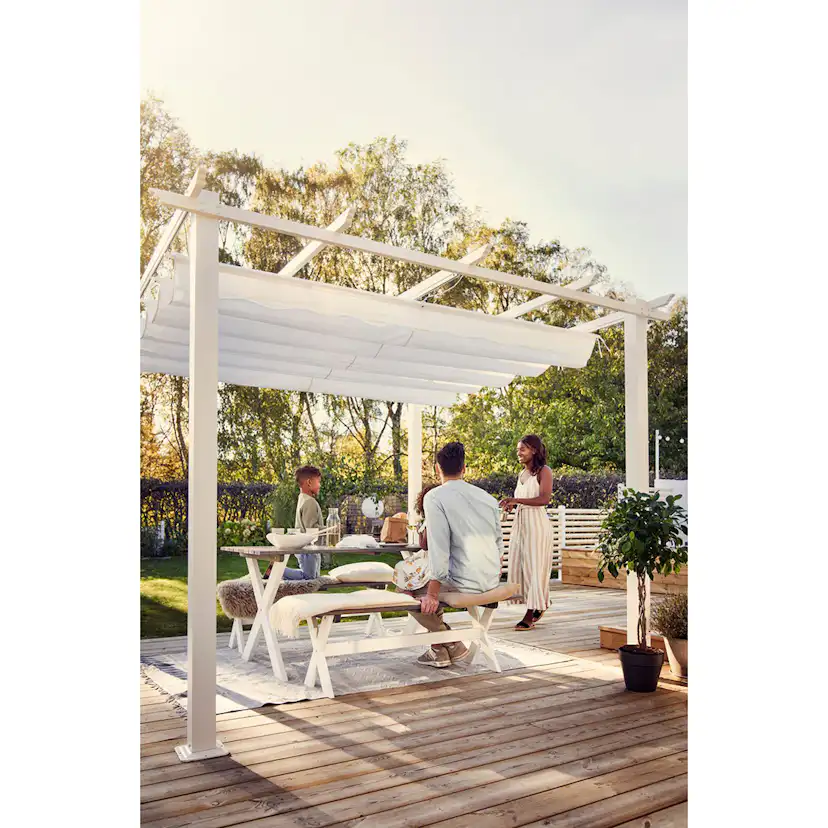 Pergola 4x4 m Vit Vit