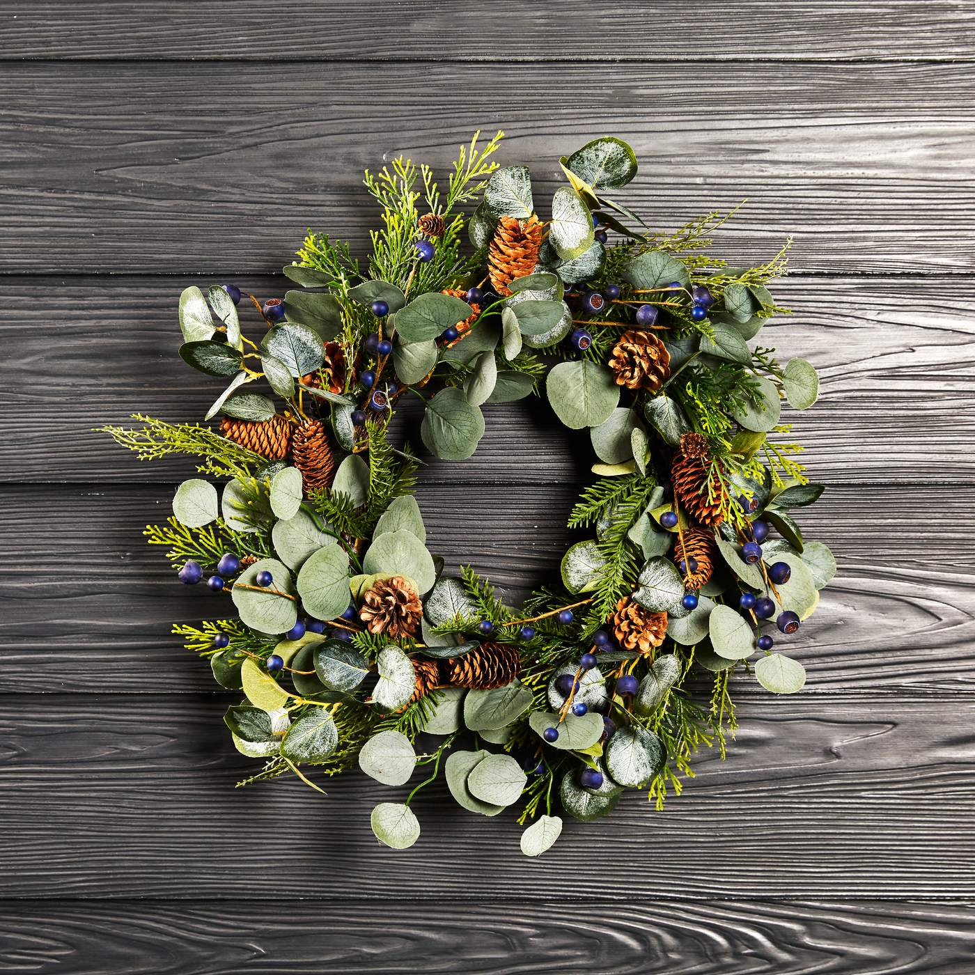 Krans Nordic Winter med Blåbär