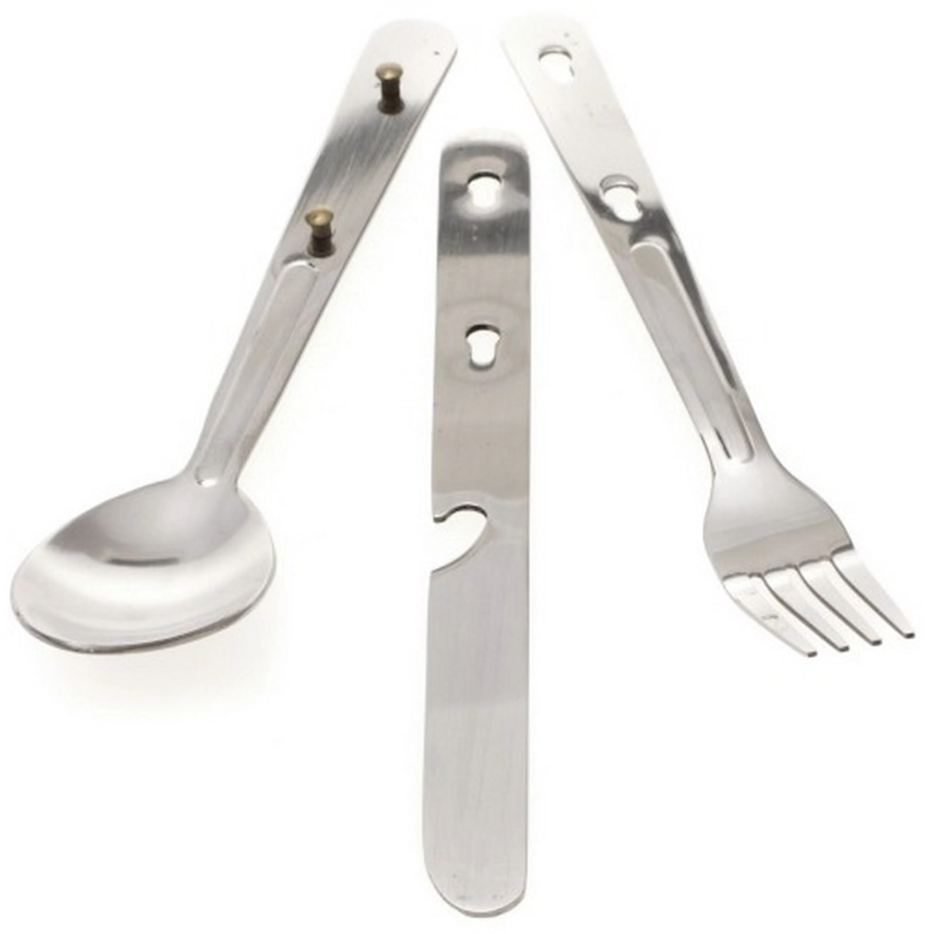 Bestick Briv Metall Campingpaket 3-Pack