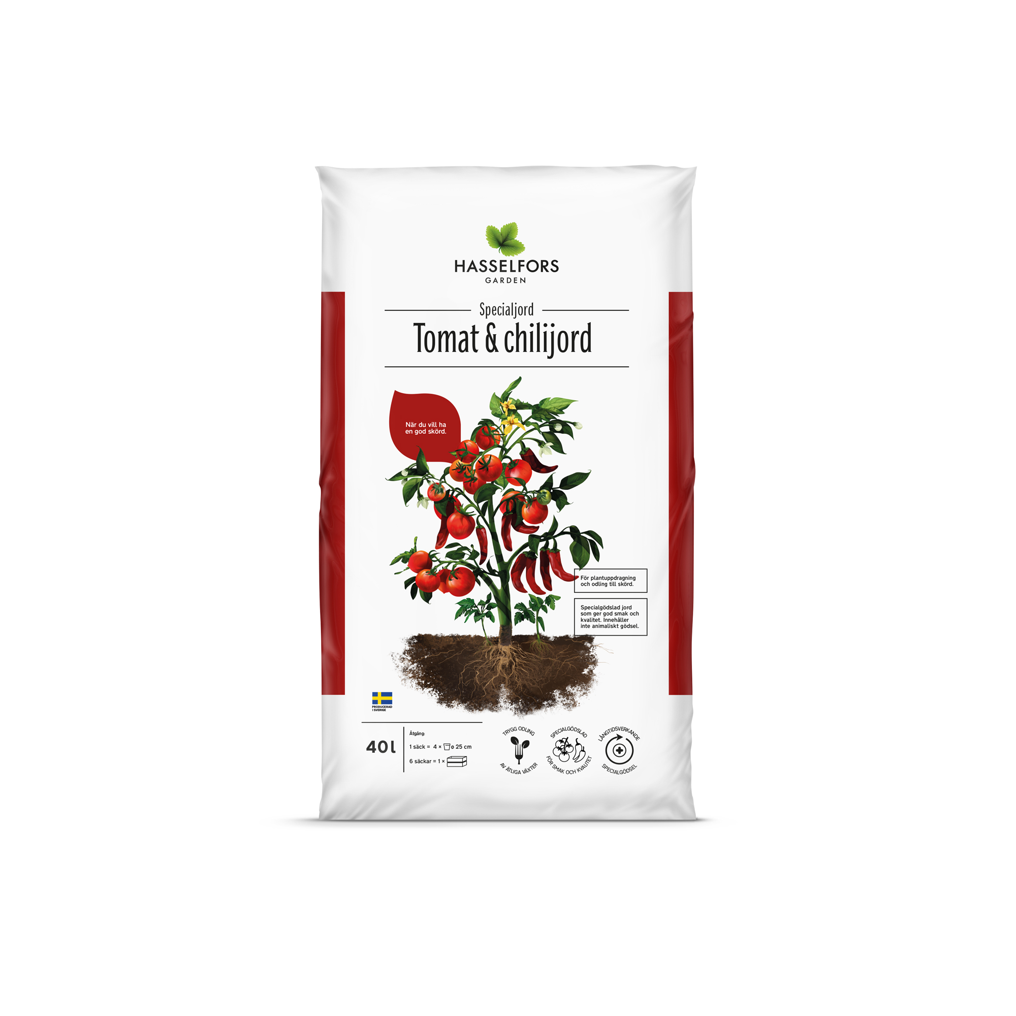 Jord Hasselfors Tomat & Chili 48x40 L