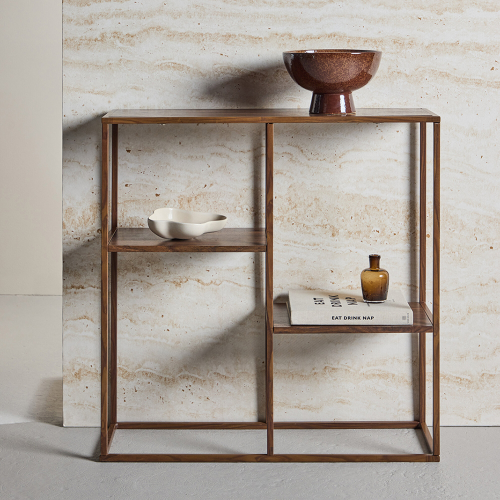 Avlastningsbord Venture Home Staal med Öppet Hyllsystem