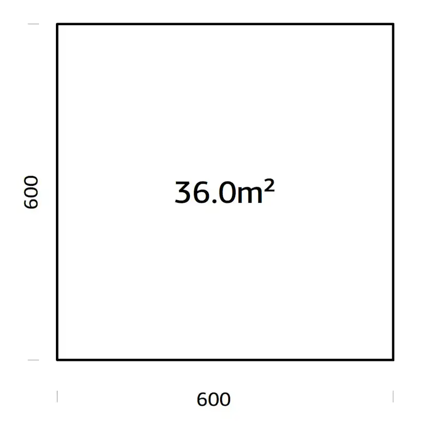 Träbalksgrund Palmako 6x6 m (inkl. LogFoot)