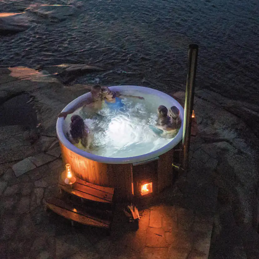 Bubbelsystem och undervattensbelysning Skärgårdstunnan