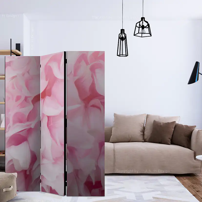 Rumsavdelare Skärmvägg Arkiio Azalea Pink 135x172 cm