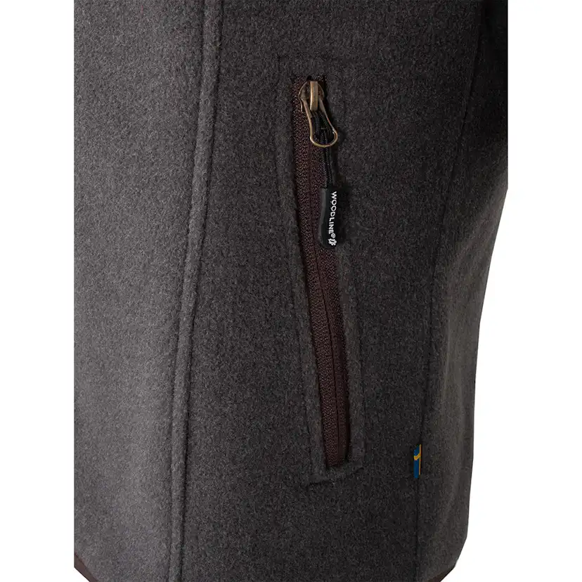 Fleecetröja Woodline Bolmen Grå Dam