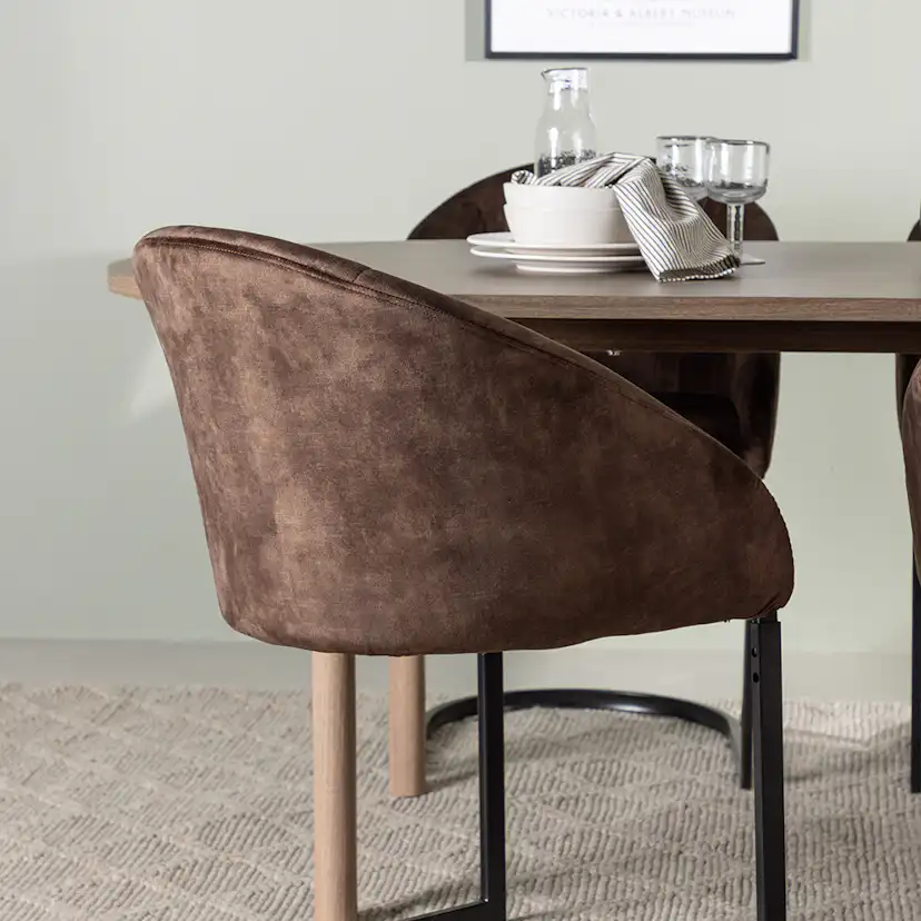 Matgrupp Venture Home Andy med 4 st Evening stolar