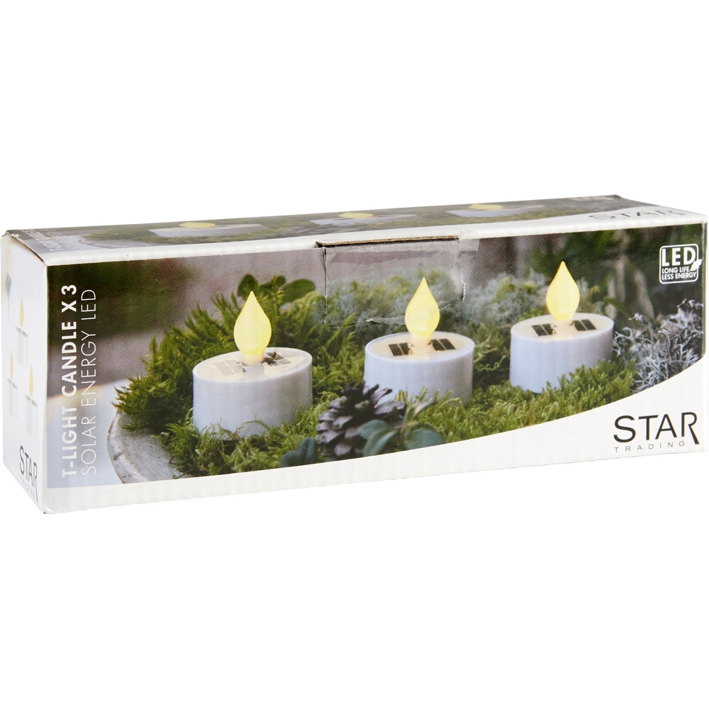 Solcellsljus Star Trading Saul Trädgårdsbelysning med LED 3-Pack