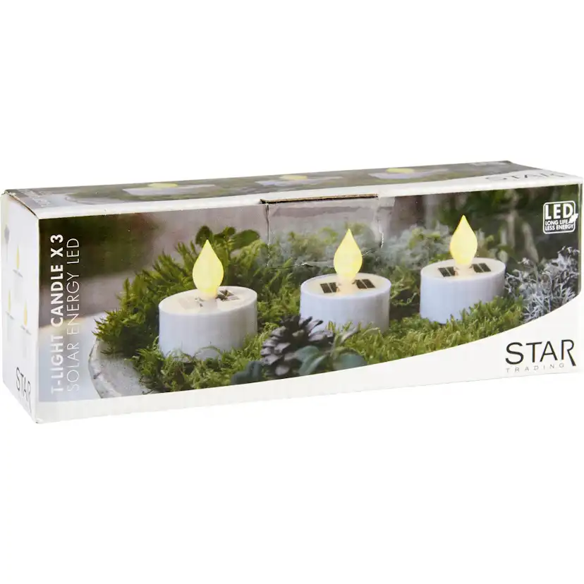 Solcellsljus Star Trading Saul Trädgårdsbelysning med LED 3-Pack