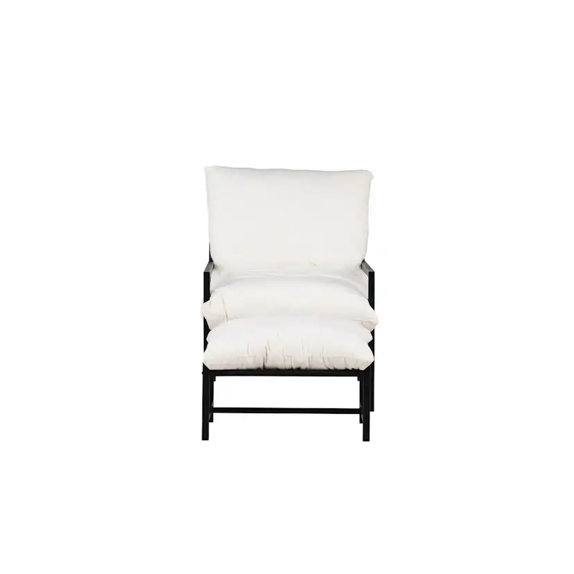 Corso Lounge Chair - Black / Beige Svart