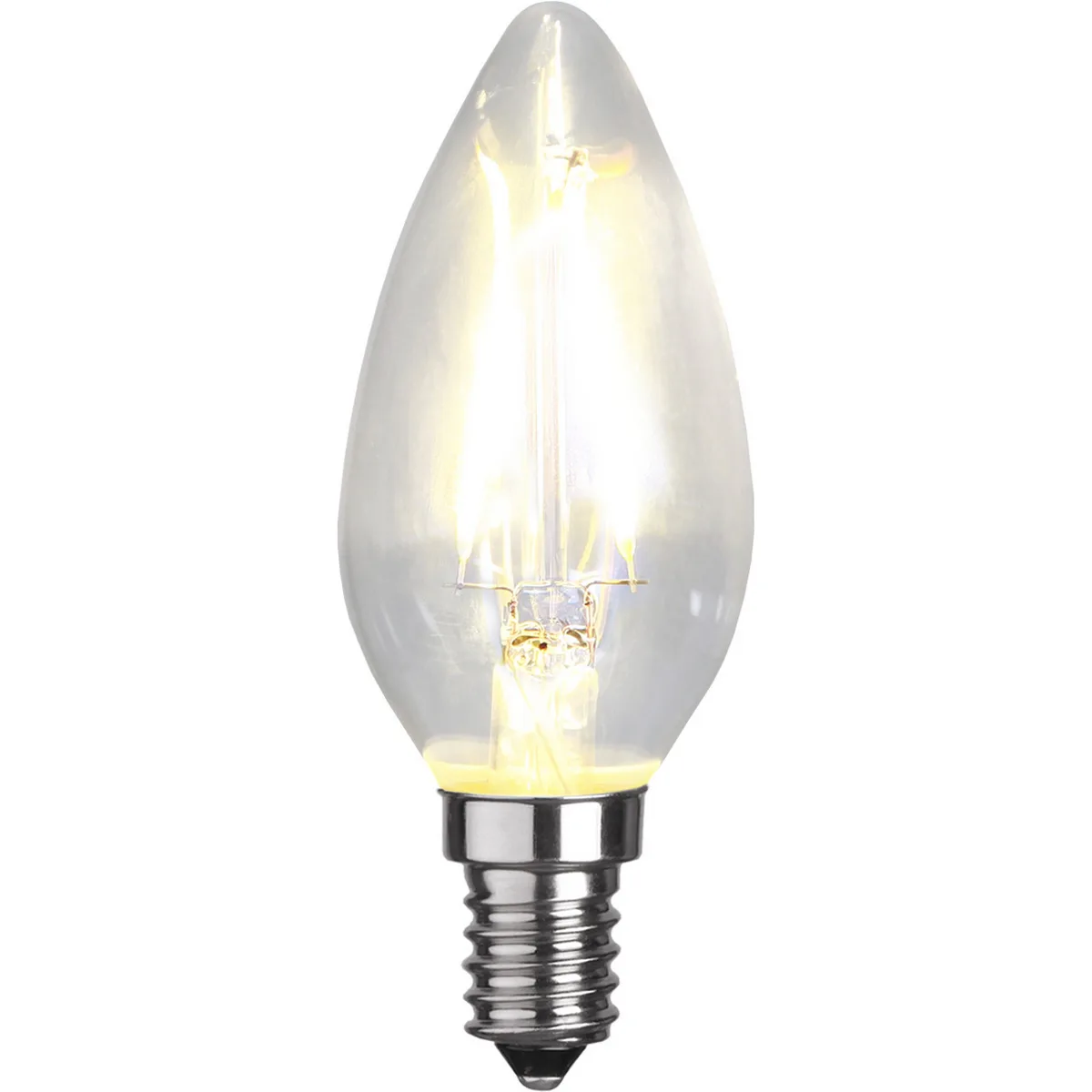 LED-lampa Star Trading Filament E14 C35 Klar 1,5W