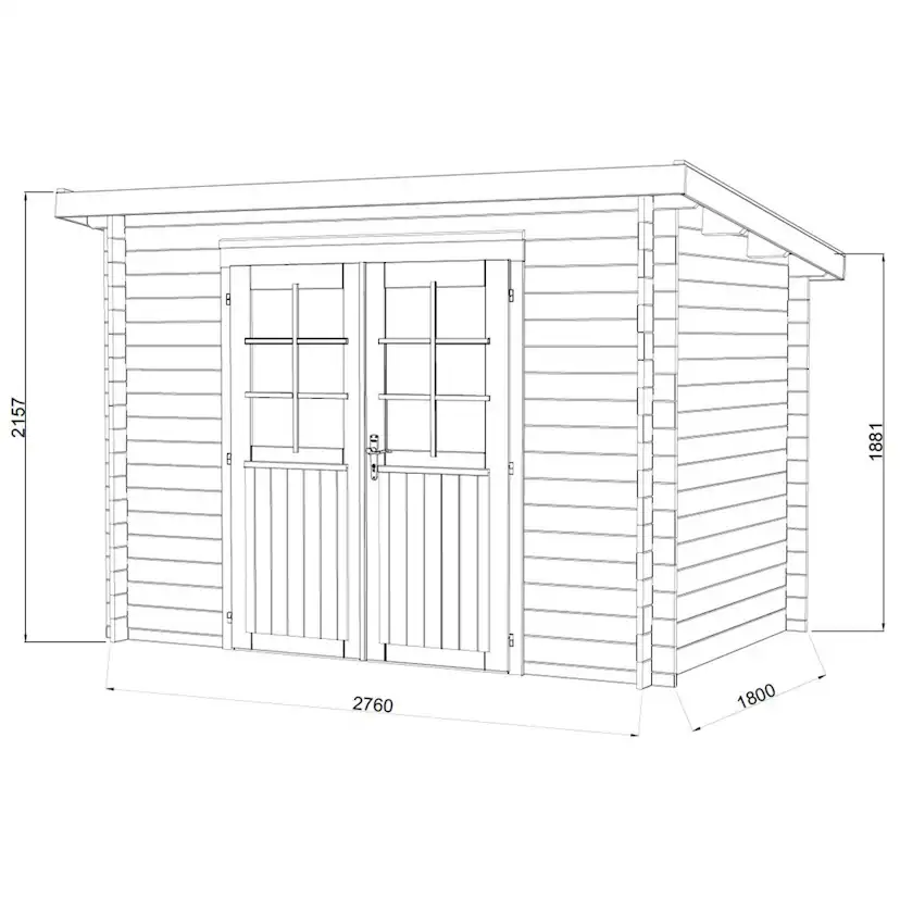 Stuga Palmako Alice 5,0 m2 (inv. 4,7 m2)