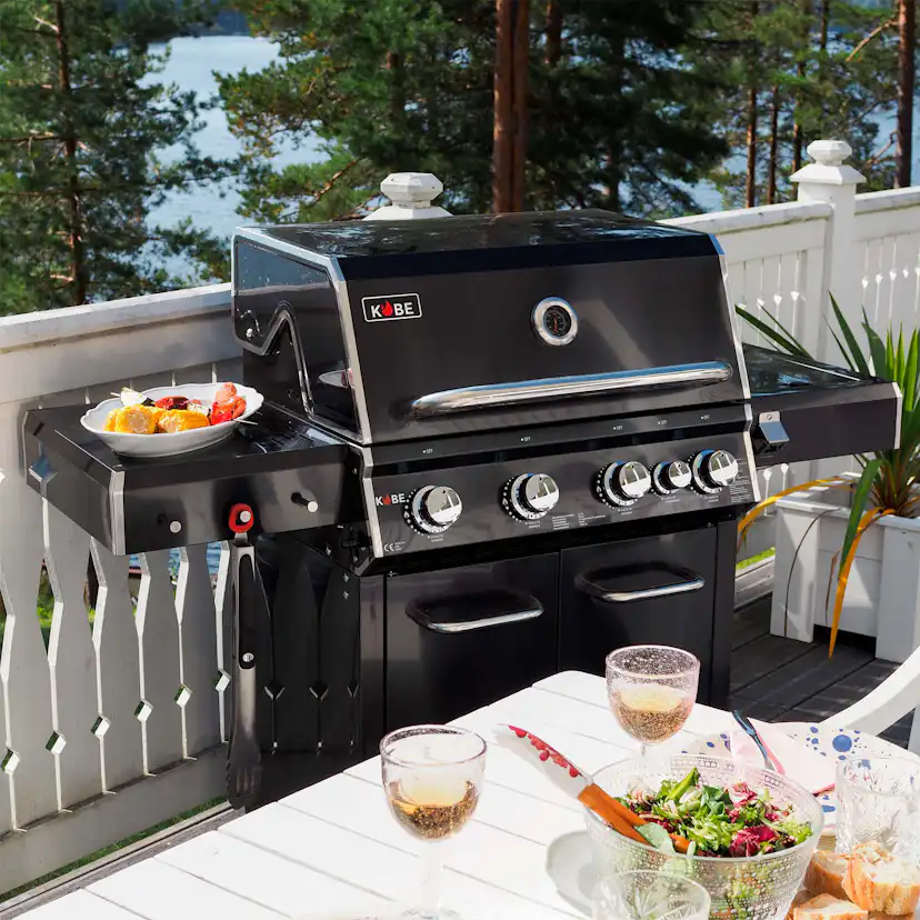 Gasolgrill Kobe Premium 4+1 Svart