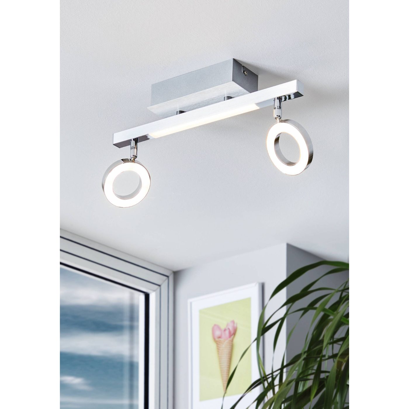 Spotlight Eglo Cardillio 1 med 2 Lampor