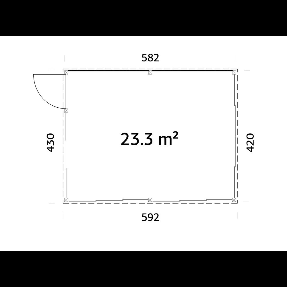 Uterum Palmako Saga 23,3 m2 Slide Plus
