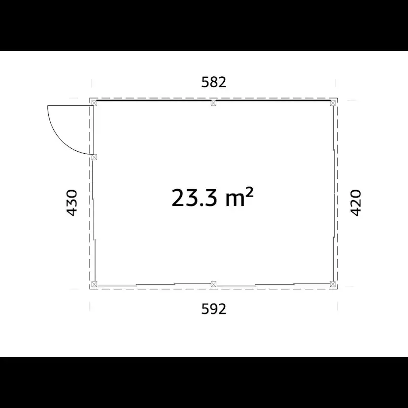 Uterum Palmako Saga 23,3 m2 Slide Plus