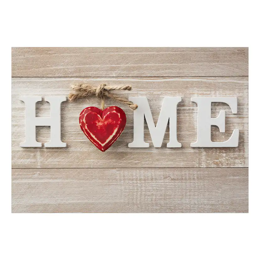 Självhäftande fototapet - Home Heart (Red) 196x140 Storlek: 196x140 cm