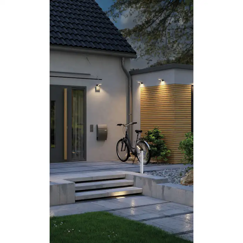 Pollare Solcell LED Paulmann Soley Smart Home Zigbee 3.0 med Rörelsesensor IP44