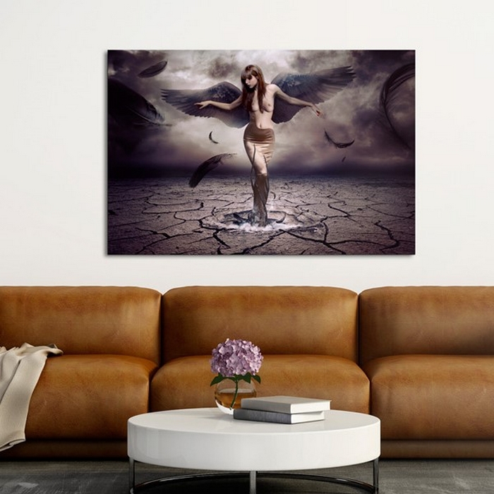 Tavla - Black angel 120x80 120x80 cm