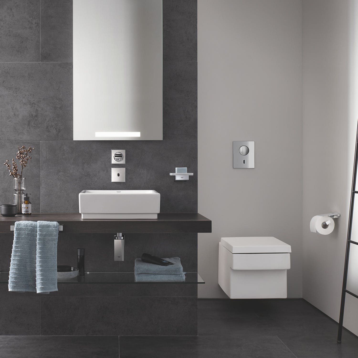 Vägghängd Toalettstol Grohe Cube Ceramic 39244 Komplett