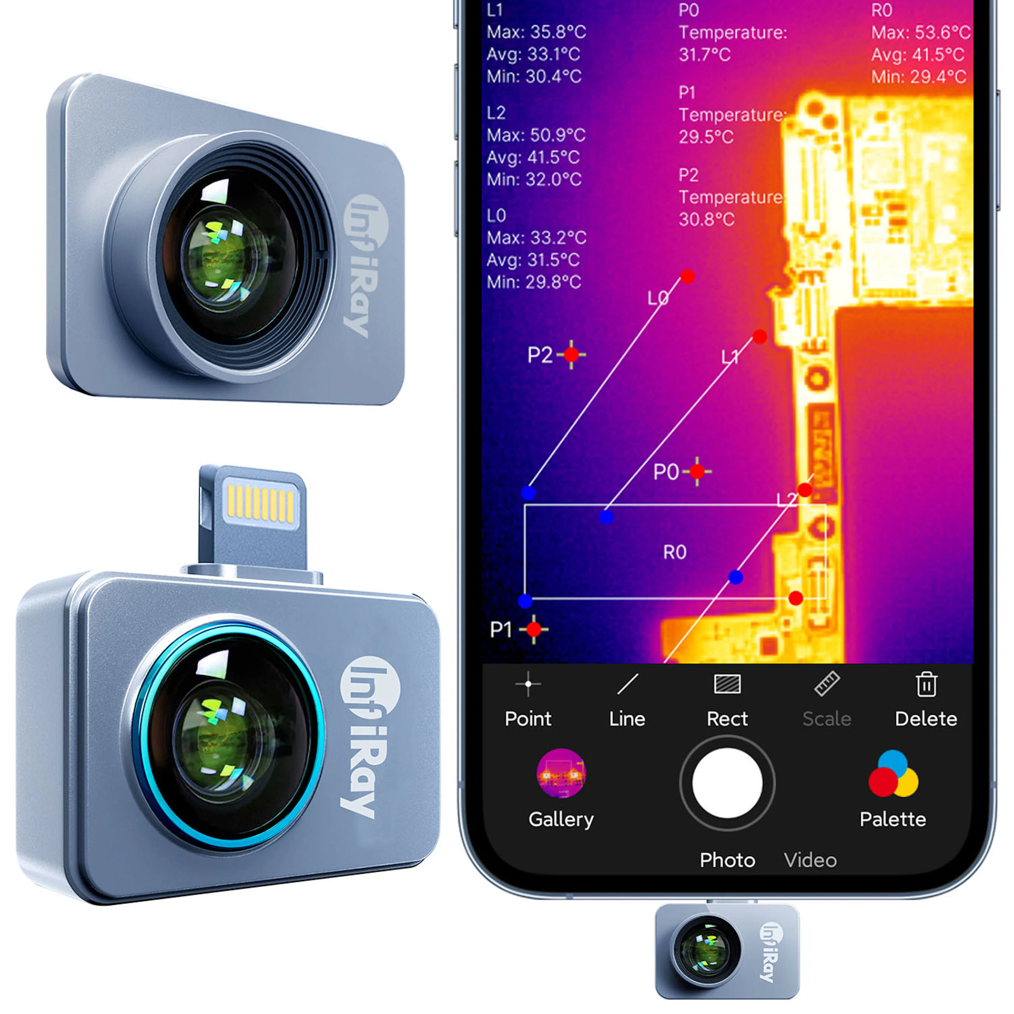 Värmekamera Thermal Master P2 – Android