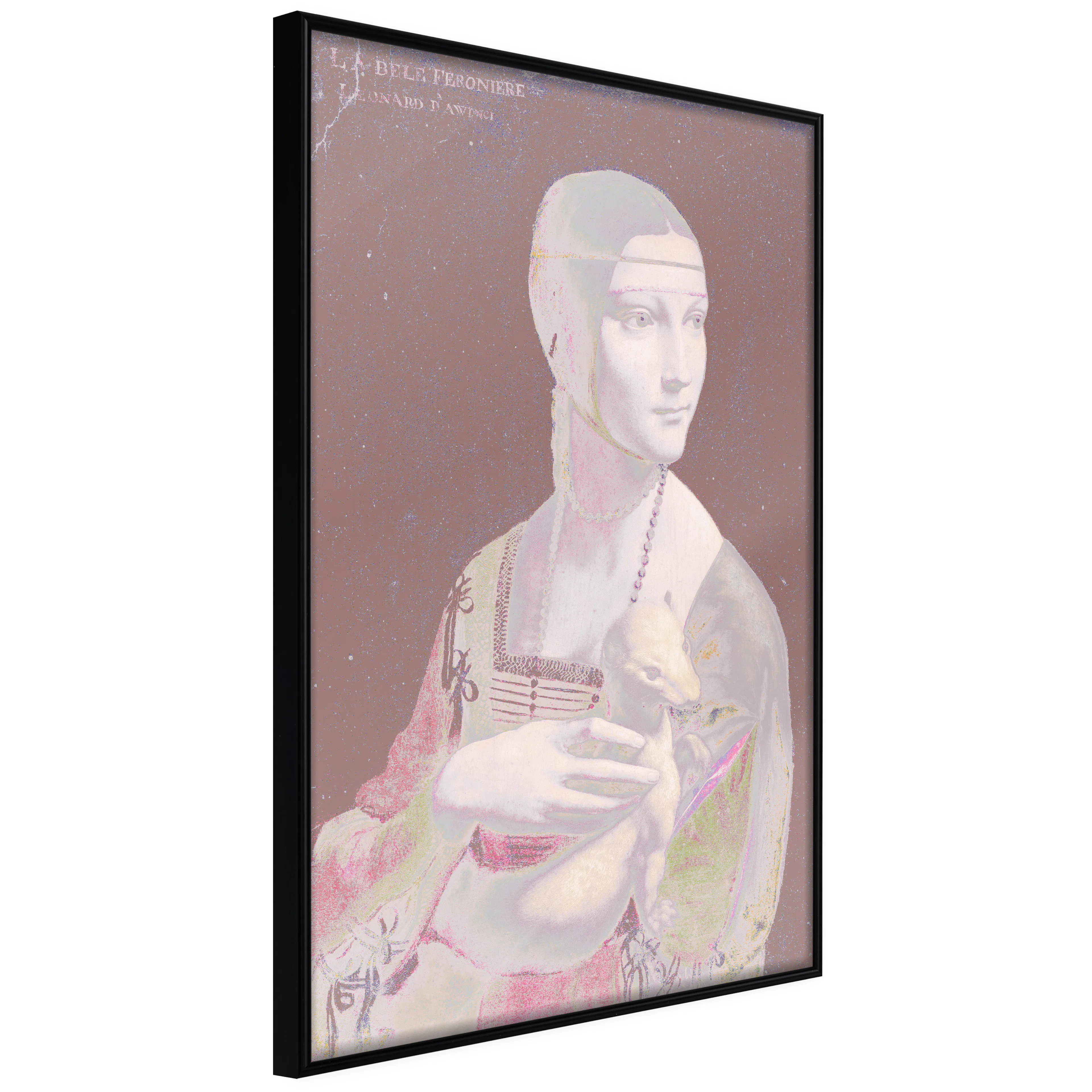 Affisch - Pastel Lady [Poster] 40x60 Svart ram, 40x60 cm
