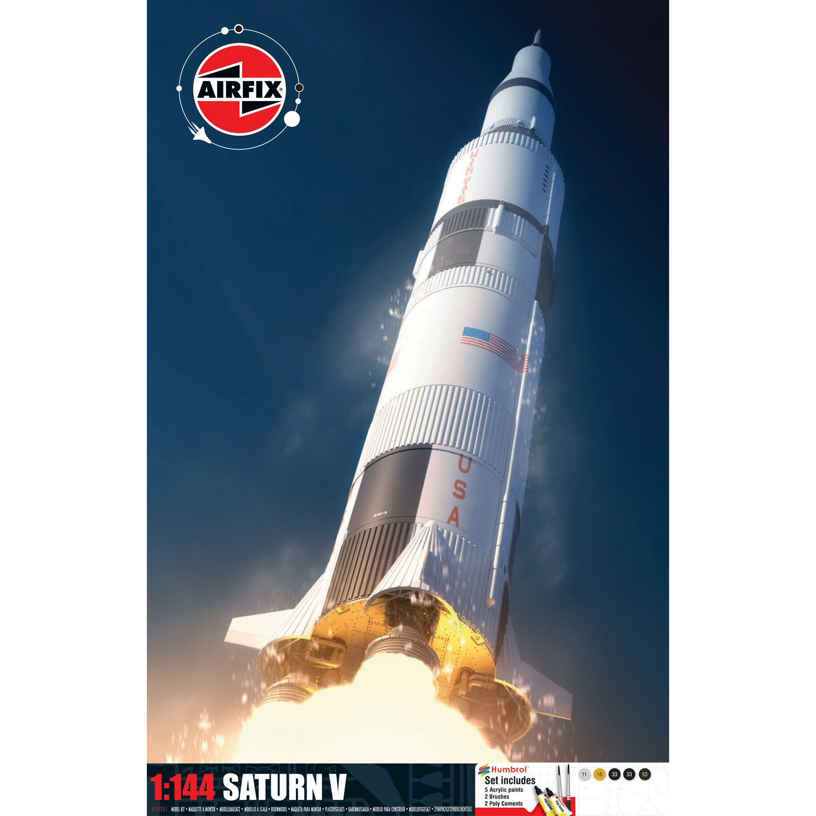 Modellbyggsats Airfix 1:144 Saturn V Gift Set