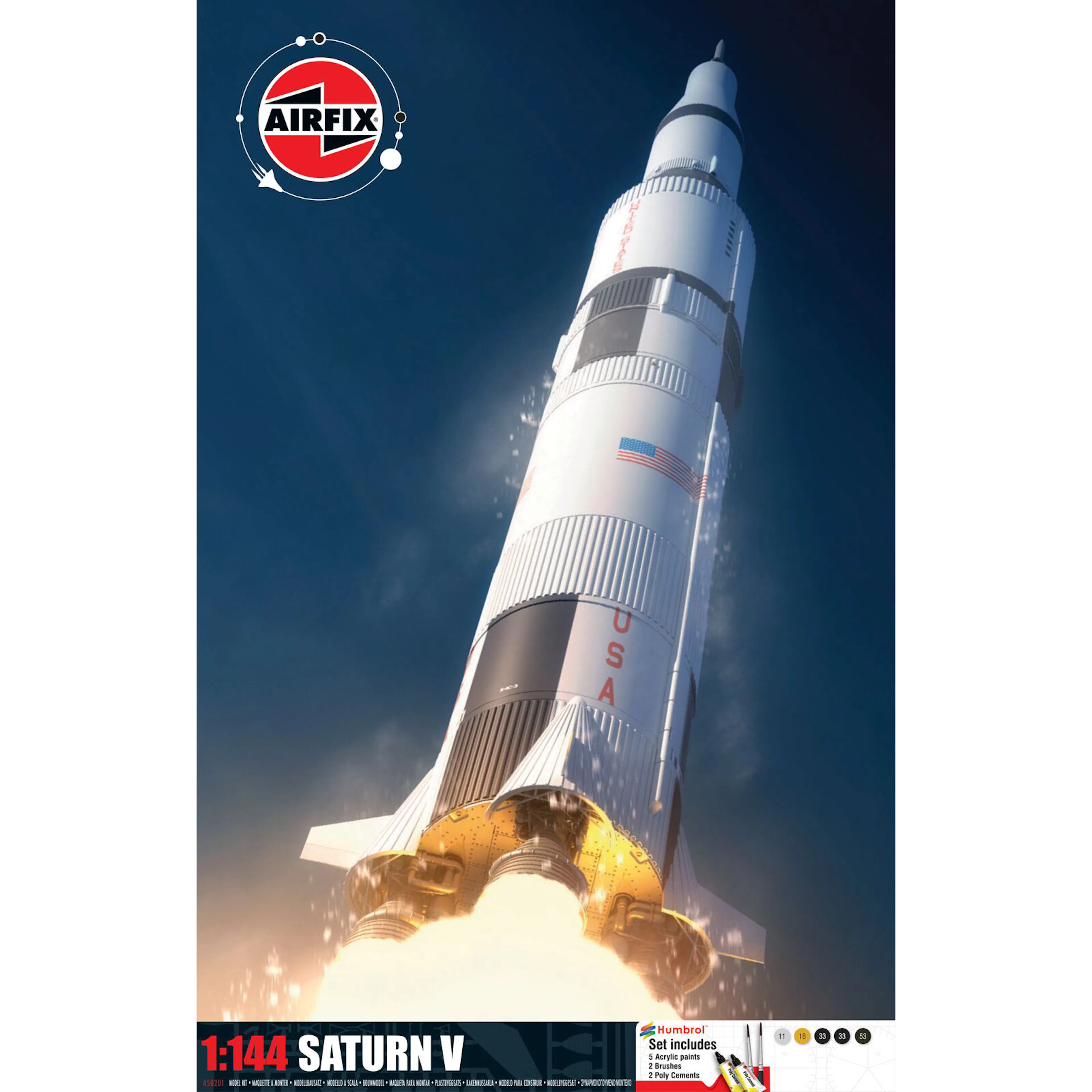 Modellbyggsats Airfix 1:144 Saturn V Gift Set