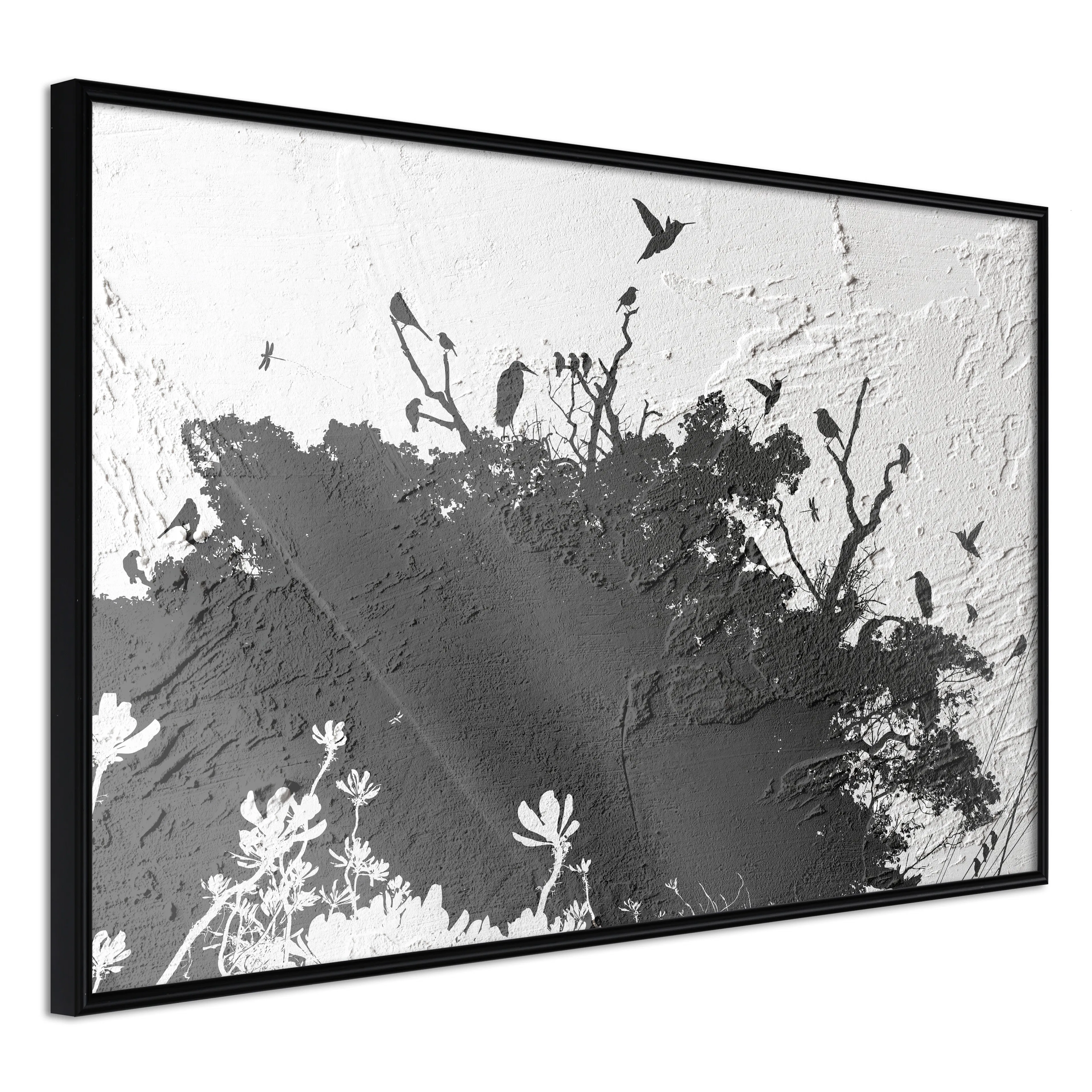 Affisch - Shadow of Nature [Poster] 60x40 Svart ram, 60x40 cm