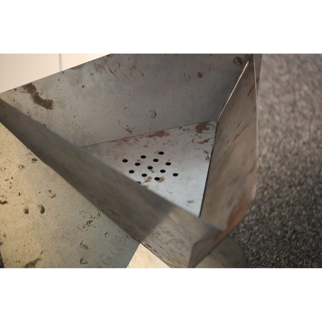 Eldfat Jabo Triangel Inkl Fat Corten 64x64x54 cm