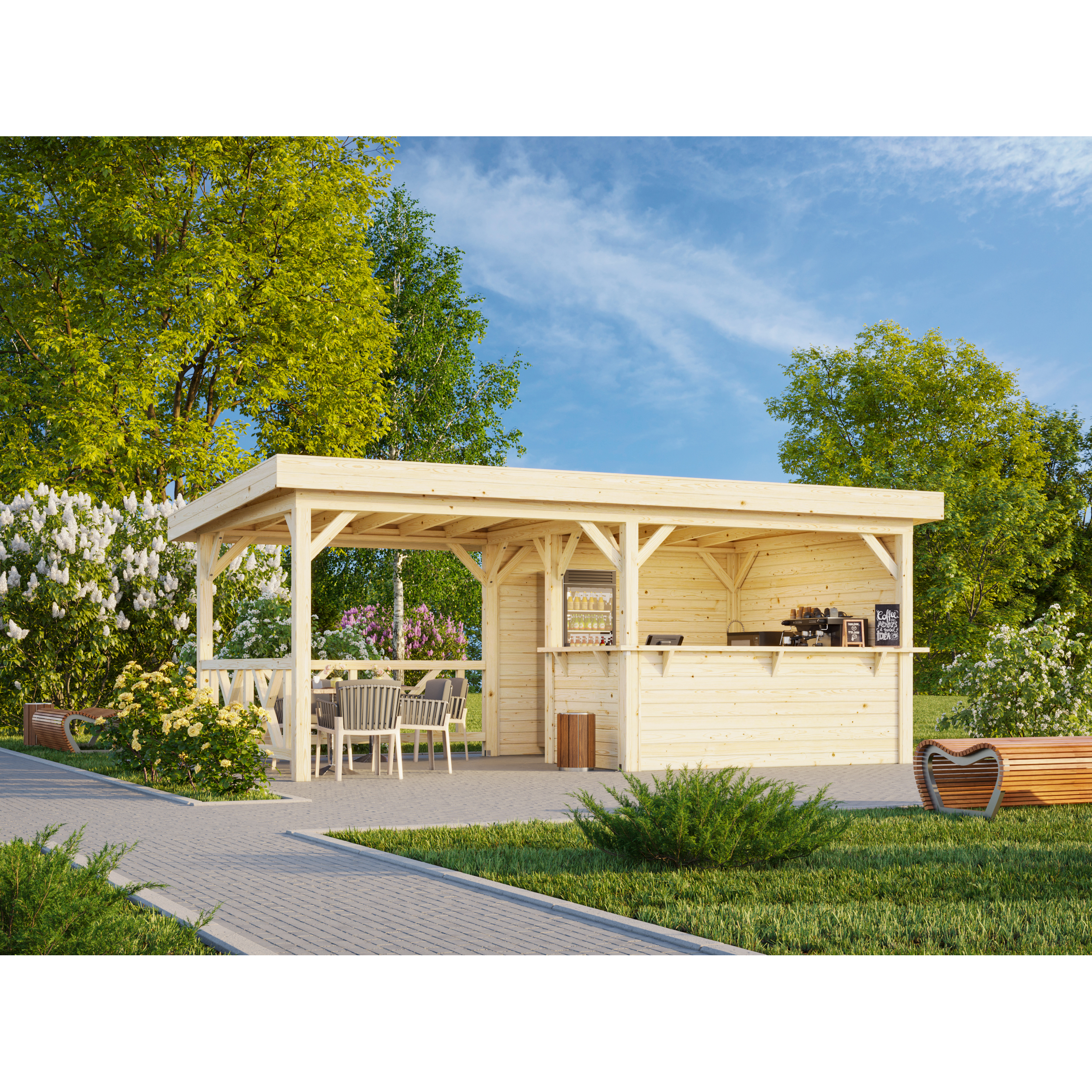 Paviljong Palmako Lenna 16,6 m2 Set 310