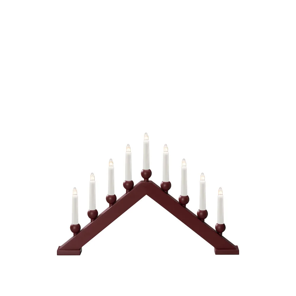 Adventsljusstake Gnosjö Konstsmide 9 Ljus Trä