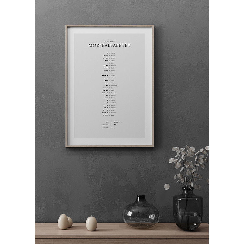 Poster Gallerix Morsealfabetet