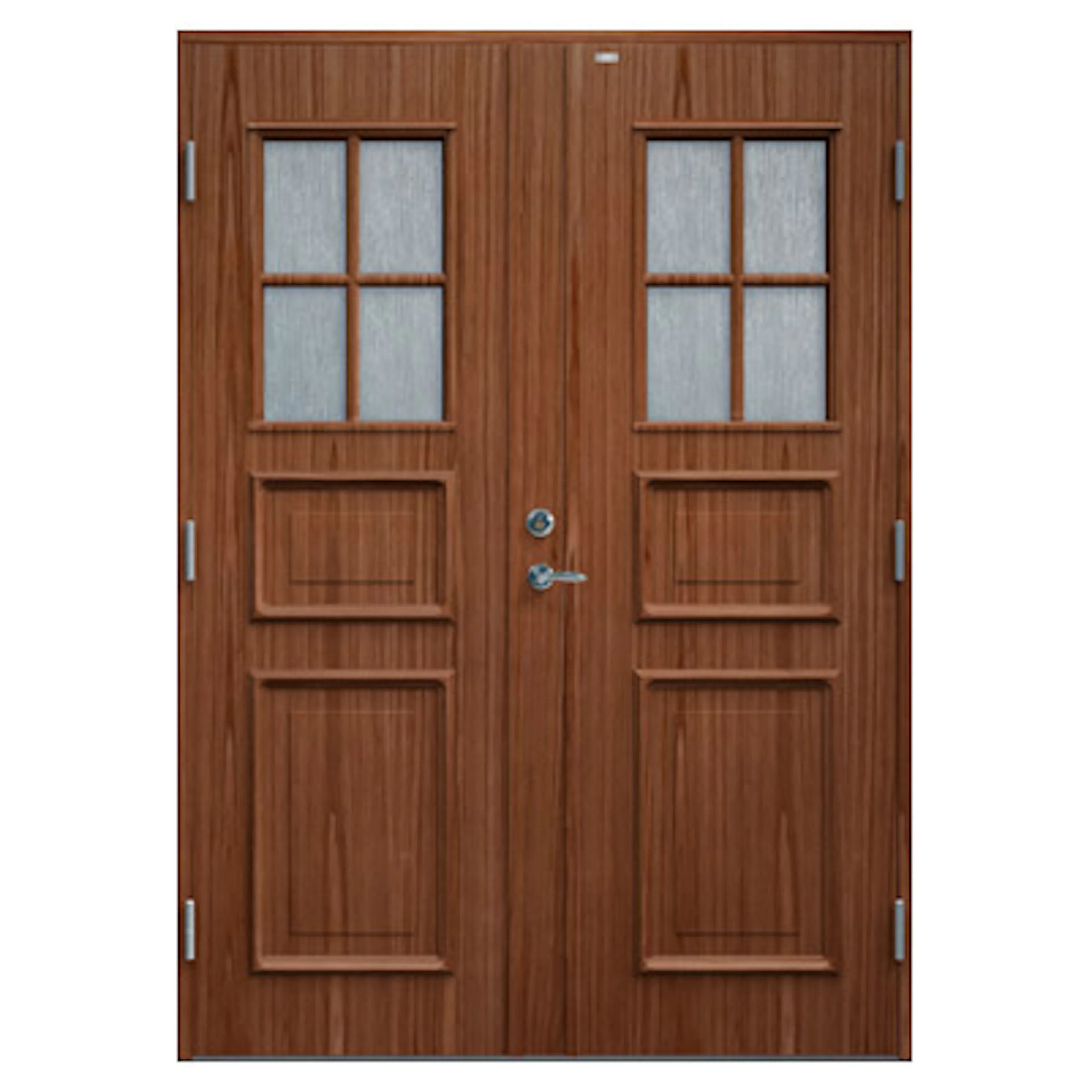 Parytterdörr Elvira Glas 14x20 V Teak BxH: 140x200 cm, Vänster