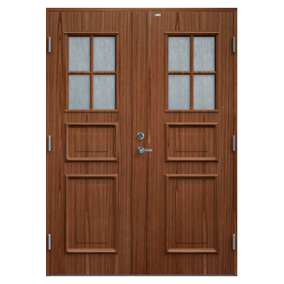 Parytterdörr Diplomat Elvira Teak Cotswoldglas