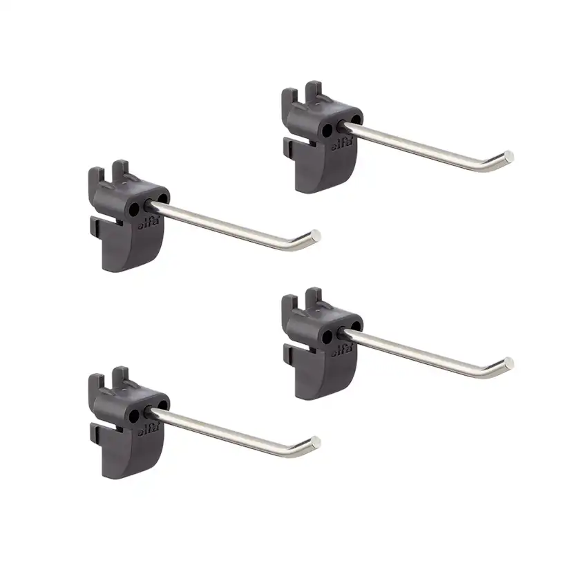 Krok Elfa Garage+ Lång Rak 4-pack