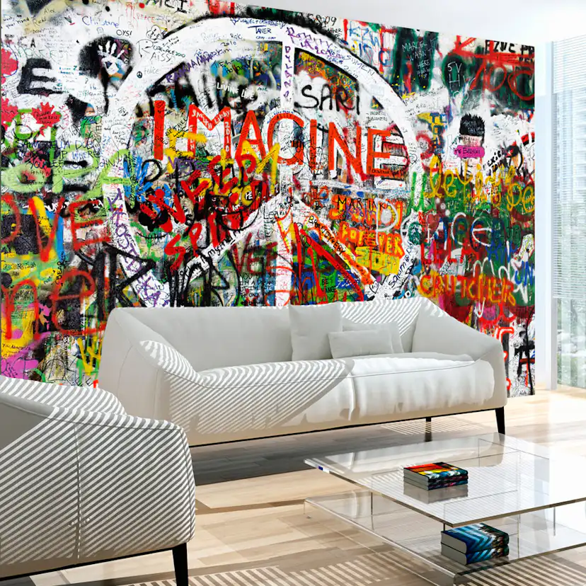 Fototapet Arkiio Hippie Graffiti