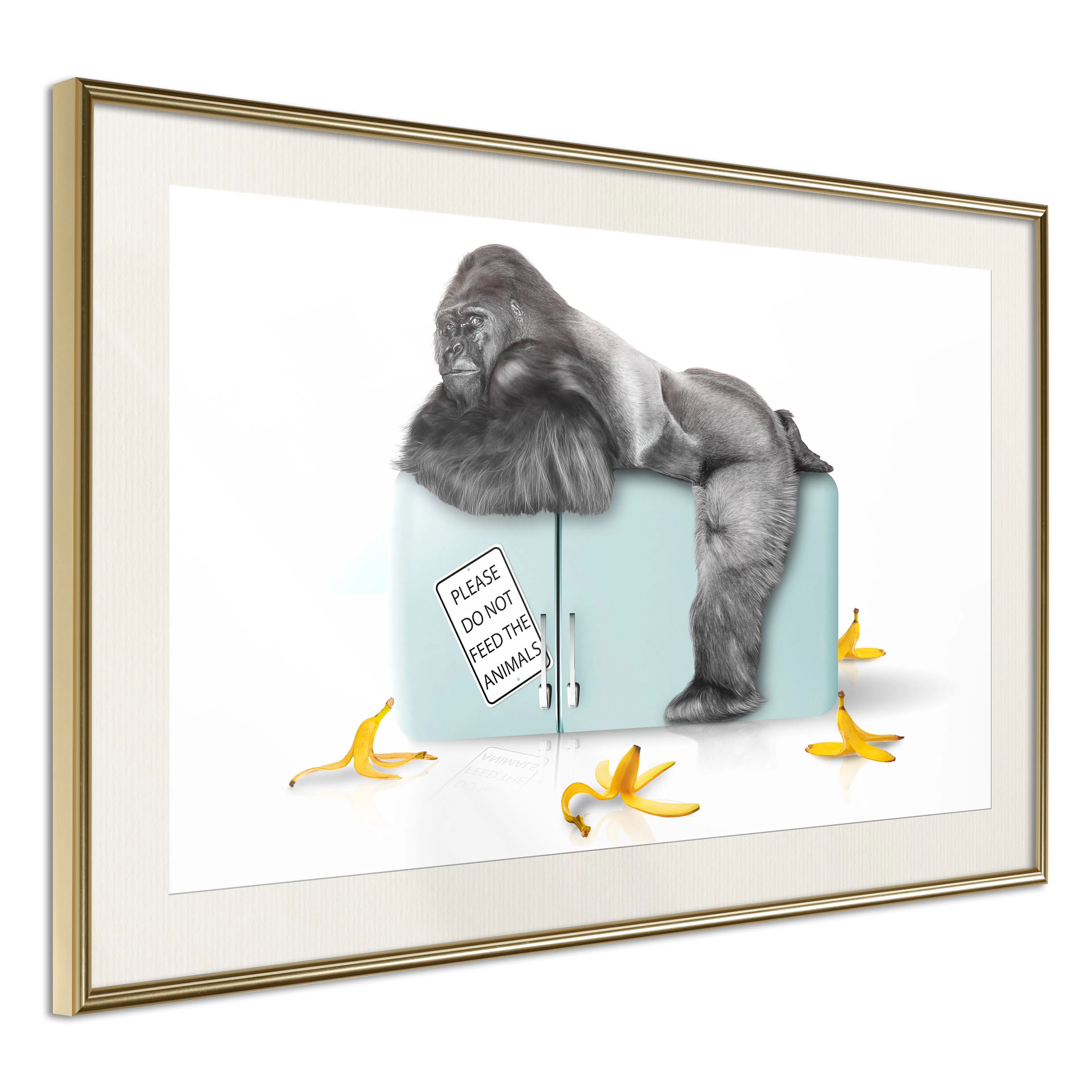 Poster Artgeist Affisch Hungry Gorilla