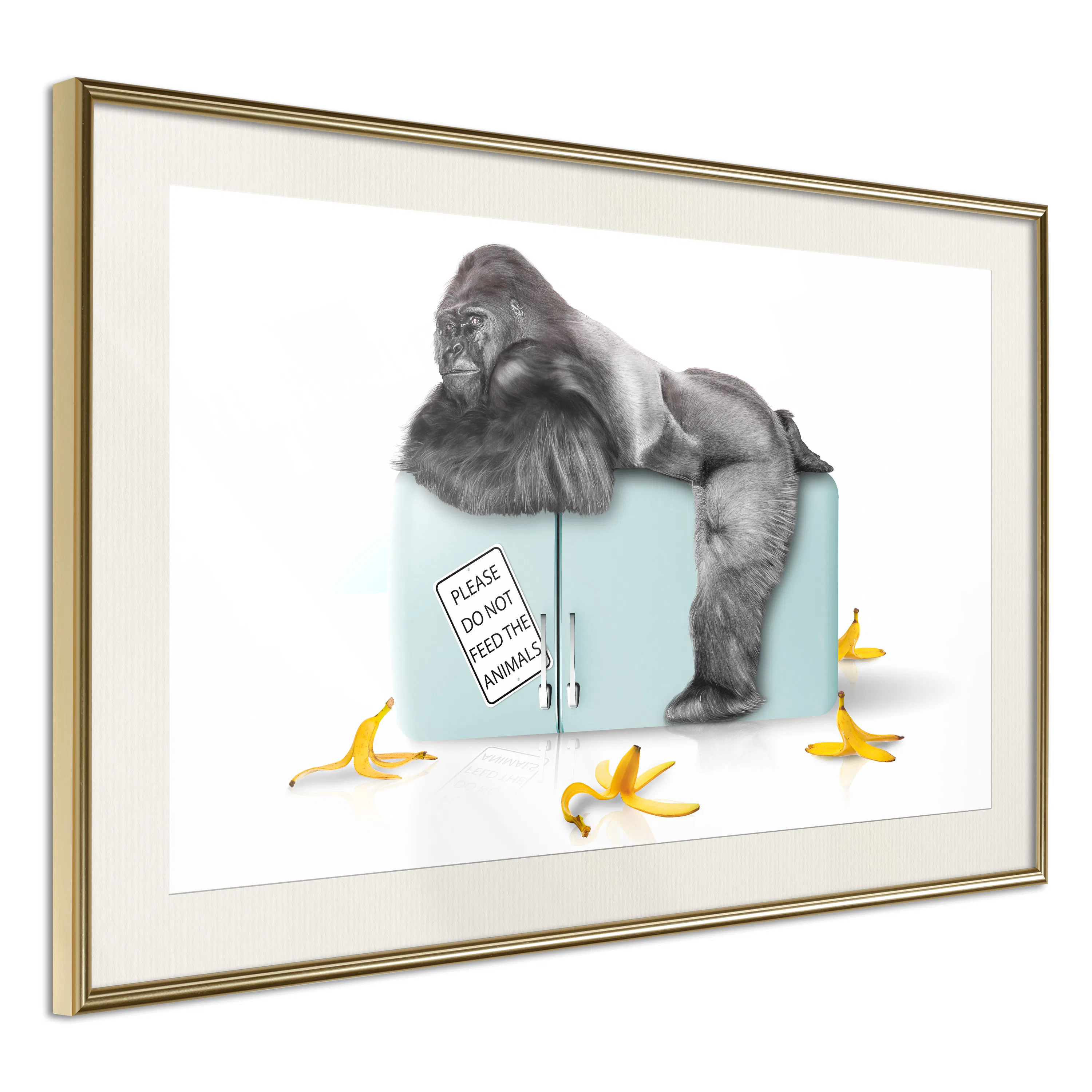 Poster Artgeist Affisch Hungry Gorilla