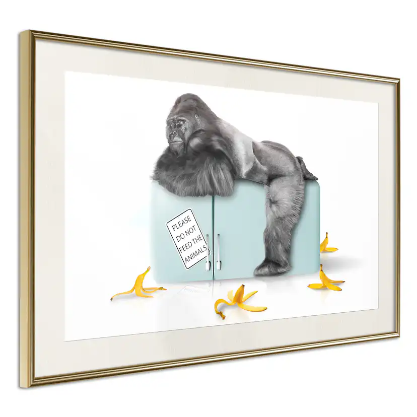 Poster Artgeist Affisch Hungry Gorilla