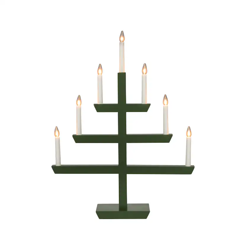Adventsljusstake Gnosjö Konstsmide 2573 Träljusstake 7 Ljus