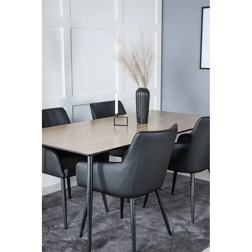 Matgrupp Venture Home Silar Ø120 cm med 4st Comfort Matstolar