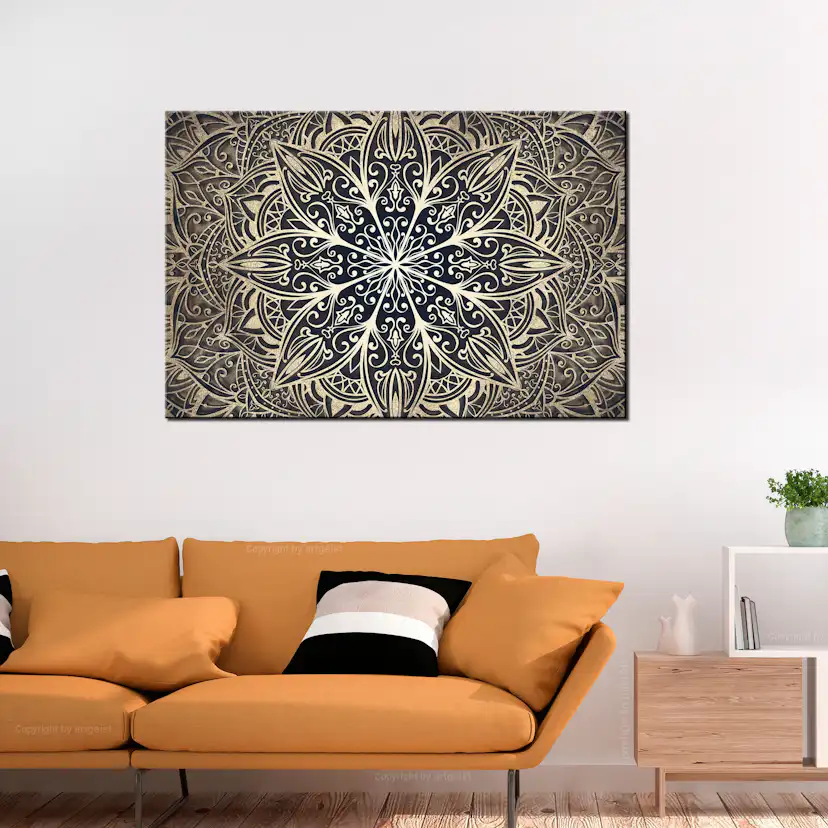 Tavla Arkiio Oriental Flowers Brown