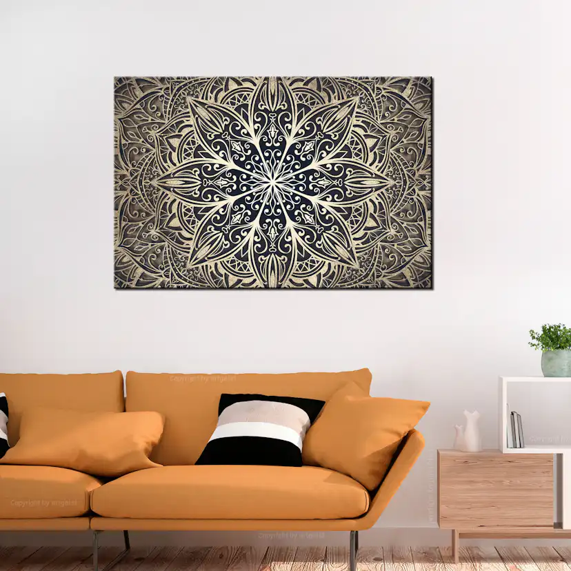 Tavla Arkiio Oriental Flowers Brown