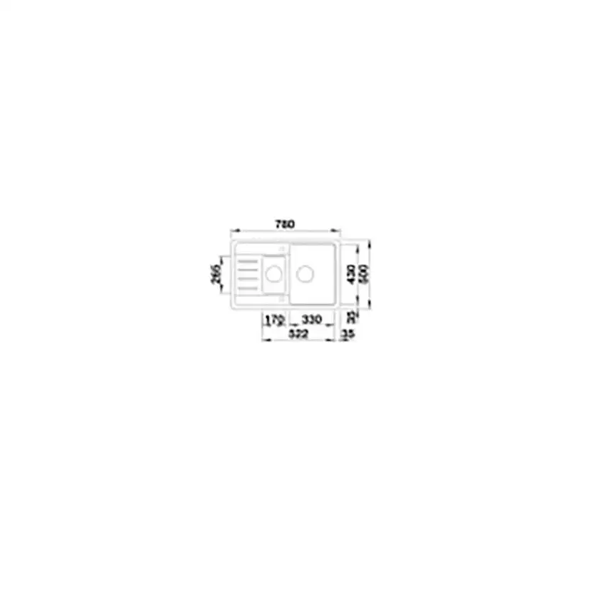 BLANCO LEGRA 6 S COMPACT - SVART Svart