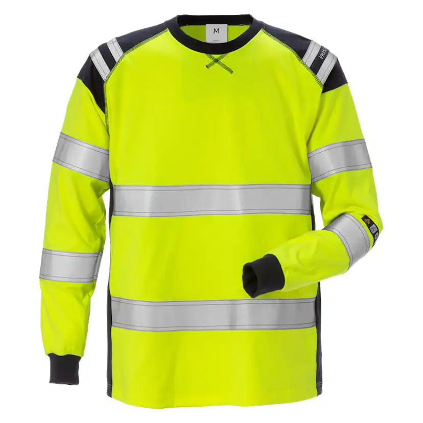 Flamskyddad T-shirt Fristads Långärmad 7077 TFLH Klass 3