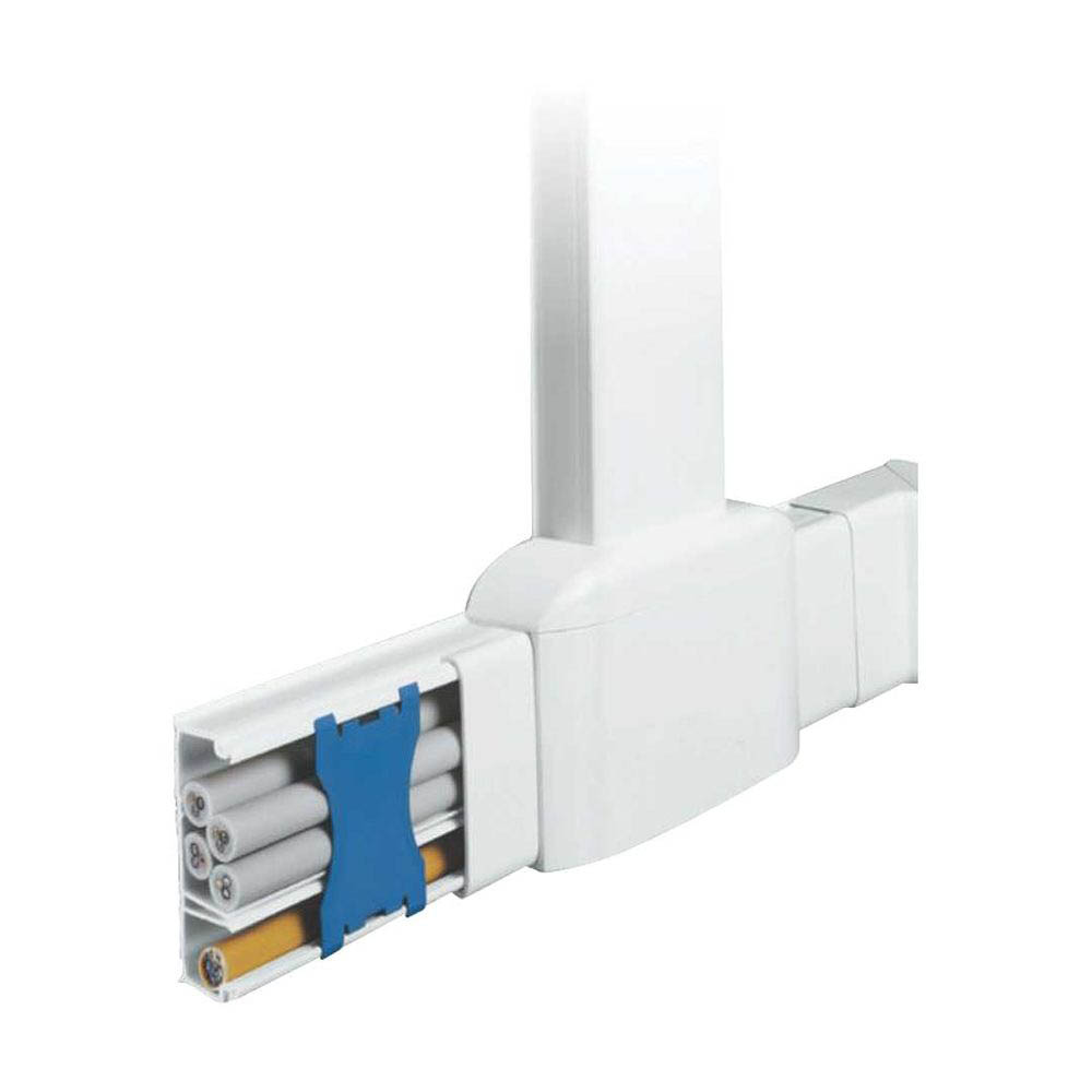 Minikanal Hager ATH 13 x 24 mm 2,1 Meter med Dubbelhäftande Tejp Halogenfri Vit RAL 9016