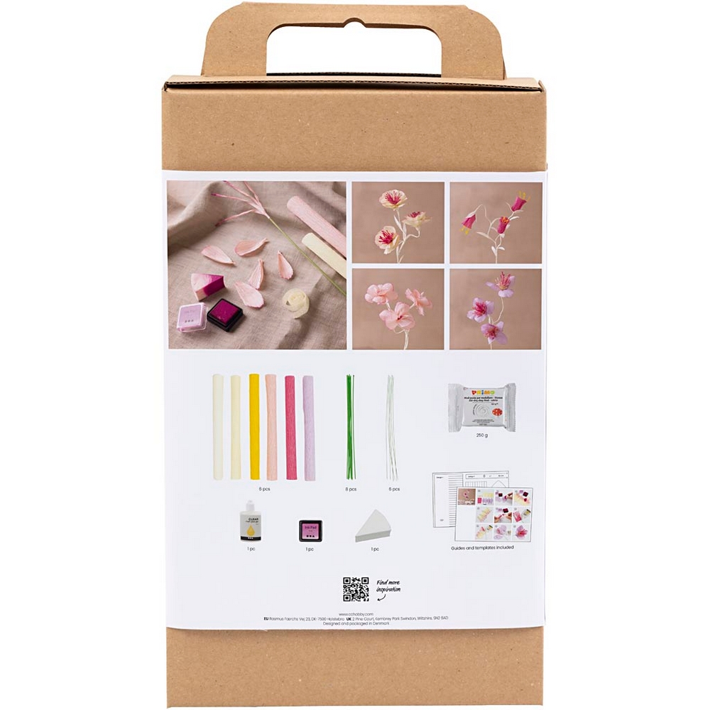 DIY-kit Creativ Company Kräppapper Blomma