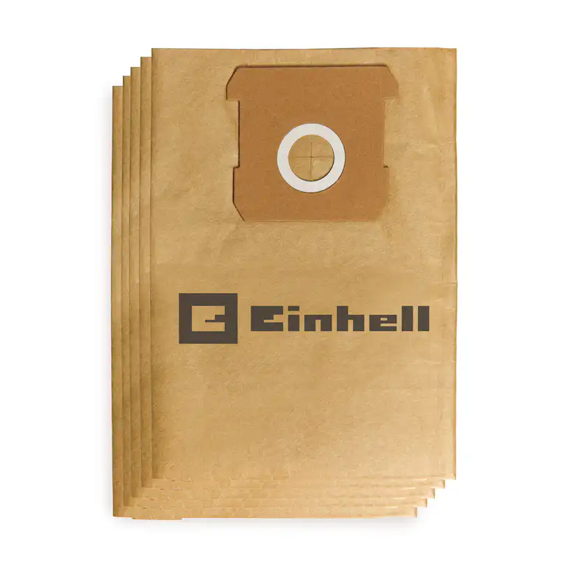 Smutsuppsamlingssäck Einhell 10l till Våt-/torrdammsugare 5-pack