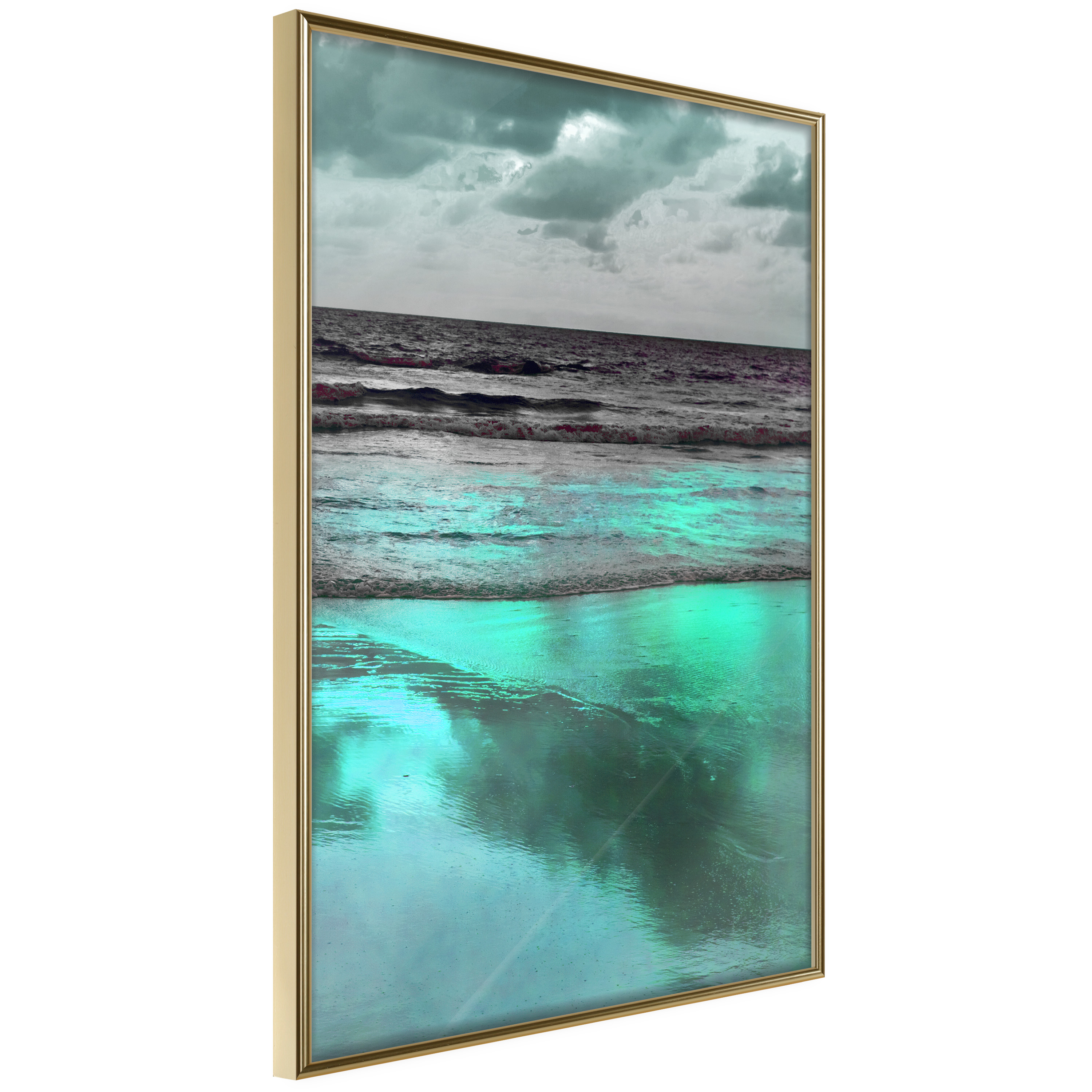 Affisch - Marine Nostalgia [Poster] 40x60 Guld ram, 40x60 cm